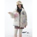 Cotton coat graffiti