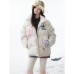 Cotton coat graffiti