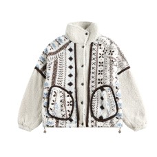Lamb wool cotton coat with fleece jacket Lamb wool cotton coat with fleece jacket
