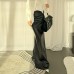 Basic fish tail half skirt black retro hip hugging skirt
