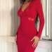 Hip hugging sexy waist cinching lace patchwork spicy girl dress