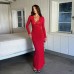 Hip hugging sexy waist cinching lace patchwork spicy girl dress