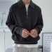 Half zip lapel sweater