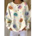 Retro 3D digital print three-button stand collar Polo