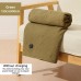 Portable USB electric blanket with 3 heat settings, machine washable design. Ideal for home, office, or travel use.