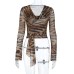 Sexy leopard print strap top for women