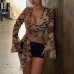 Sexy leopard print strap top for women