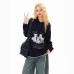 Cartoon collar sweater base sweater