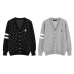 Polka dot knit sweater jacket V-neck sweater base sweater