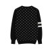 Polka dot knit sweater jacket V-neck sweater base sweater