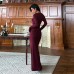 Sexy waist patchwork lace slim fit hip hugging skirt