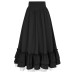 Renaissance Vintage Midi Skirt Medieval Retro Stage Costume Performance Wear