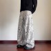 Retro All-Over Print Corduroy Wide-Leg Pants Men's Spring Autumn Trendy Straight Loose Long Trousers Style Drape Casual Pants