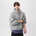 Heavyweight Oversized Hoodie Men's Autumn New Design Open Front Cardigan Loose Versatile Sports Top