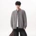 Retro Fake Two-Piece Plaid Knit Cardigan Men's Fashion Brand Loose Casual High-End Versatile Sweater Coat