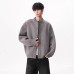 Retro Fake Two-Piece Plaid Knit Cardigan Men's Fashion Brand Loose Casual High-End Versatile Sweater Coat