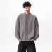 Retro Fake Two-Piece Plaid Knit Cardigan Men's Fashion Brand Loose Casual High-End Versatile Sweater Coat