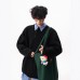 Retro Henley Neck Button Sweater Unisex Winter Loose Lazy Men's Long Sleeve Inner Layer Crewneck Knitwear