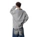 Classic Preppy Style Color-Blocked Shirt Collar Knit Hoodie for Men and Women Autumn American Diagonal Stripe Faux Two-Piece Long Sleeve T-Shirt