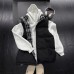 Style Plaid Patchwork Cotton Vest Unisex Autumn/Winter Quilted Thickened Sleeveless Jacket Stand Collar Cotton Coat Outerwear