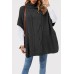 High neck Fried Dough Twists shawl women's sweater women loose half sleeve sweater women