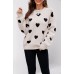 Love pullover women's knitted sweater women's loose sweater women