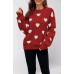 Love pullover women's knitted sweater women's loose sweater women