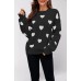 Love pullover women's knitted sweater women's loose sweater women