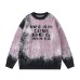 Gradient velvet sweater