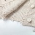 Jacquard knitted sweater jacket V-neck damaged sweater