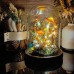 Handmade Mushroom Lamp with Preserved Flowers – Nightlight, Ready-Made Handcrafted item, no returns or exchanges
