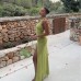 Bareback hanging neck sleeveless dress for women