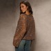 Slanted collar sequin hollowed out top for women Slanted collar sequin hollowed out top for women