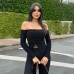 One shoulder strap irregular pleated top for women