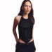 Bare back hanging neck PU leather strapless female