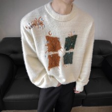 Lazy Style Christmas Atmosphere Sweater for Men, Winter Thick Warm Inner LayerTrendy Brand, Loose Hooded Knitwear Lazy Style Christmas Atmosphere Sweater for Men, Winter Thick Warm Inner LayerTrendy Brand, Loose Hooded Knitwear
