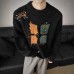 Lazy Style Christmas Atmosphere Sweater for Men, Winter Thick Warm Inner LayerTrendy Brand, Loose Hooded Knitwear
