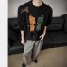 Lazy Style Christmas Atmosphere Sweater for Men, Winter Thick Warm Inner LayerTrendy Brand, Loose Hooded Knitwear