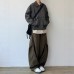 Factory Direct SupplyStyle Vintage Wide Leg Cargo Pants for Men and Women Pleated Design Loose FitVersatile Straight Leg Long Pants
