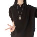 Double-Sided Velvet Small V-Neck Long Sleeve T-Shirt for Men, Autumn/Winter Wearable Outer Layer, Inner Layer, Regular Shoulder, Basic Top
