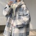 Faux Shearling Coat Men Autumn Winter Thickened Wool Blend Hooded Jacket  Style Chic Fashion Outerwear