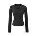 V-Leader Split Long Sleeve Top