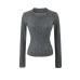V-Leader Split Long Sleeve Top