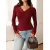 V-Neck Lace Trimmed Sleeveless Cropped Top with Cinched Waist