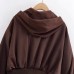 Short hooded jacket