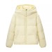 Hooded hand stuffed cotton jacket