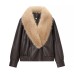 Detachable leather jacket