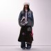 Color changing washed denim jacket