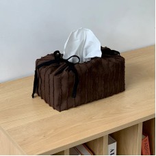 Korean Style Living Room Tissue Box Cover - Cake Design Decorative Fabric Holder, Cute Home Decor for Girls