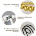 Metal Wine Rack with Pearl Necklace Design, Creative Magic Floating Wine Bottle Holder, Home Desktop Decor Display Stand